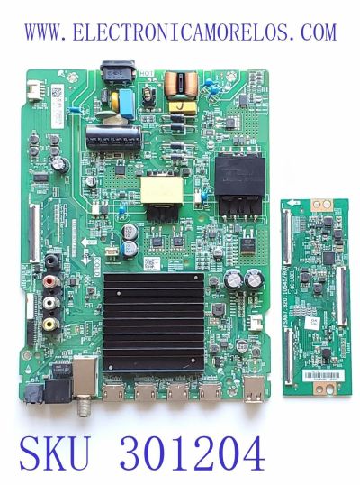 MAIN FUENTE (COMBO) PARA TV TOSHIBA·FIRE TV 4K·UHD·HDR / NUMERO DE PARTE 282168 / TPD.MT9612.PB751 / 55A511FUT / T-CON 287755 / RSAG7.820.10545/ROH / 293377 / PANEL HD550Y1U72-T0L2K2\GM\CKD3A\1\R / DISPLAY HV550QUB-F70 / MODELO 55C350KU 55A511FUT